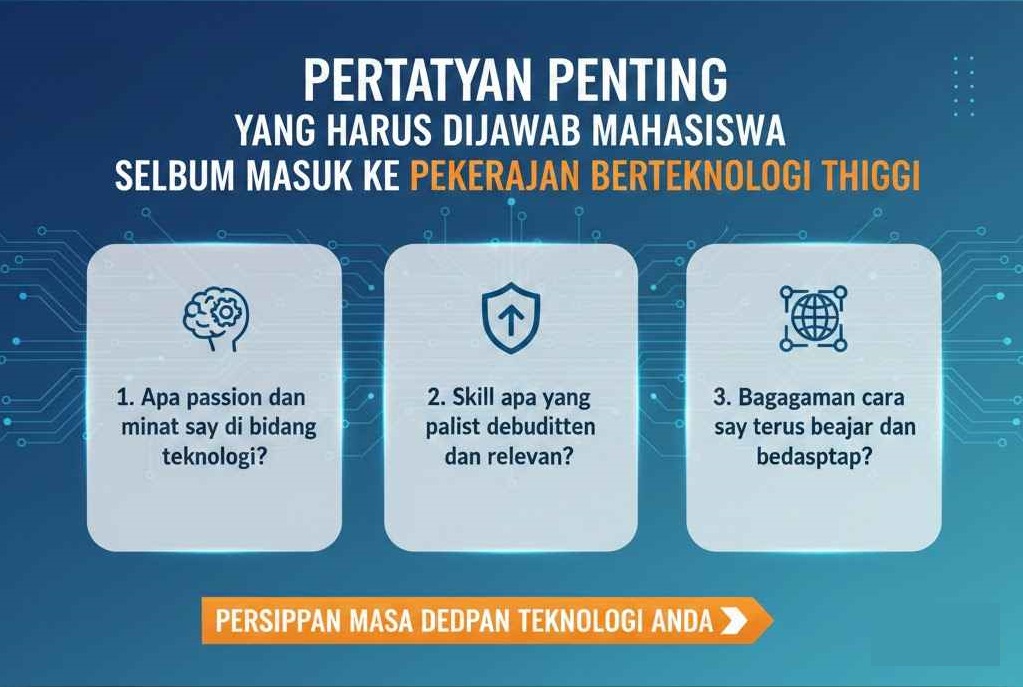 Pertanyaan Penting yang Harus Dijawab Mahasiswa Sebelum Masuk ke Pekerjaan Berteknologi Tinggi