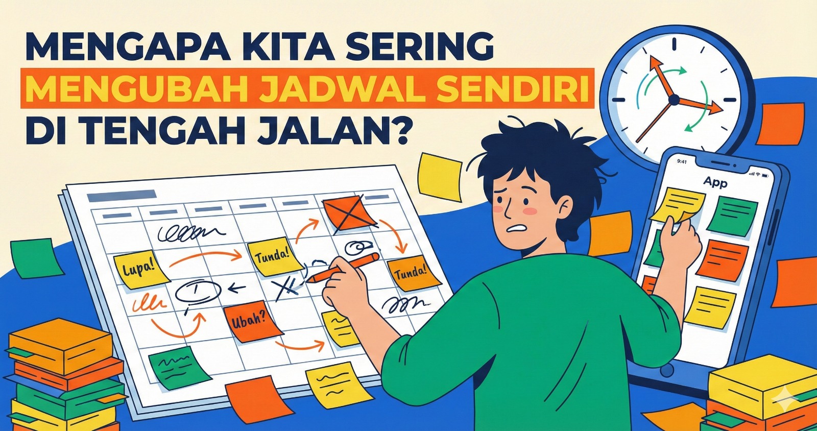 Mengapa Kita Sering Mengubah Jadwal Sendiri di Tengah Jalan?