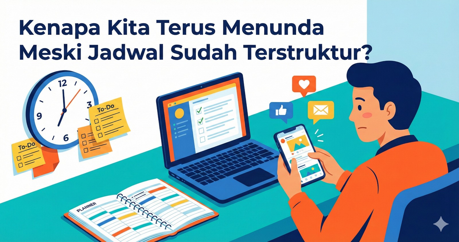 Kenapa Kita Terus Menunda Meski Jadwal Sudah Terstruktur?