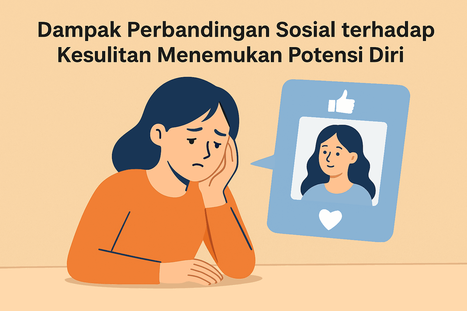 Dampak Perbandingan Sosial terhadap Kesulitan Menemukan Potensi Diri
