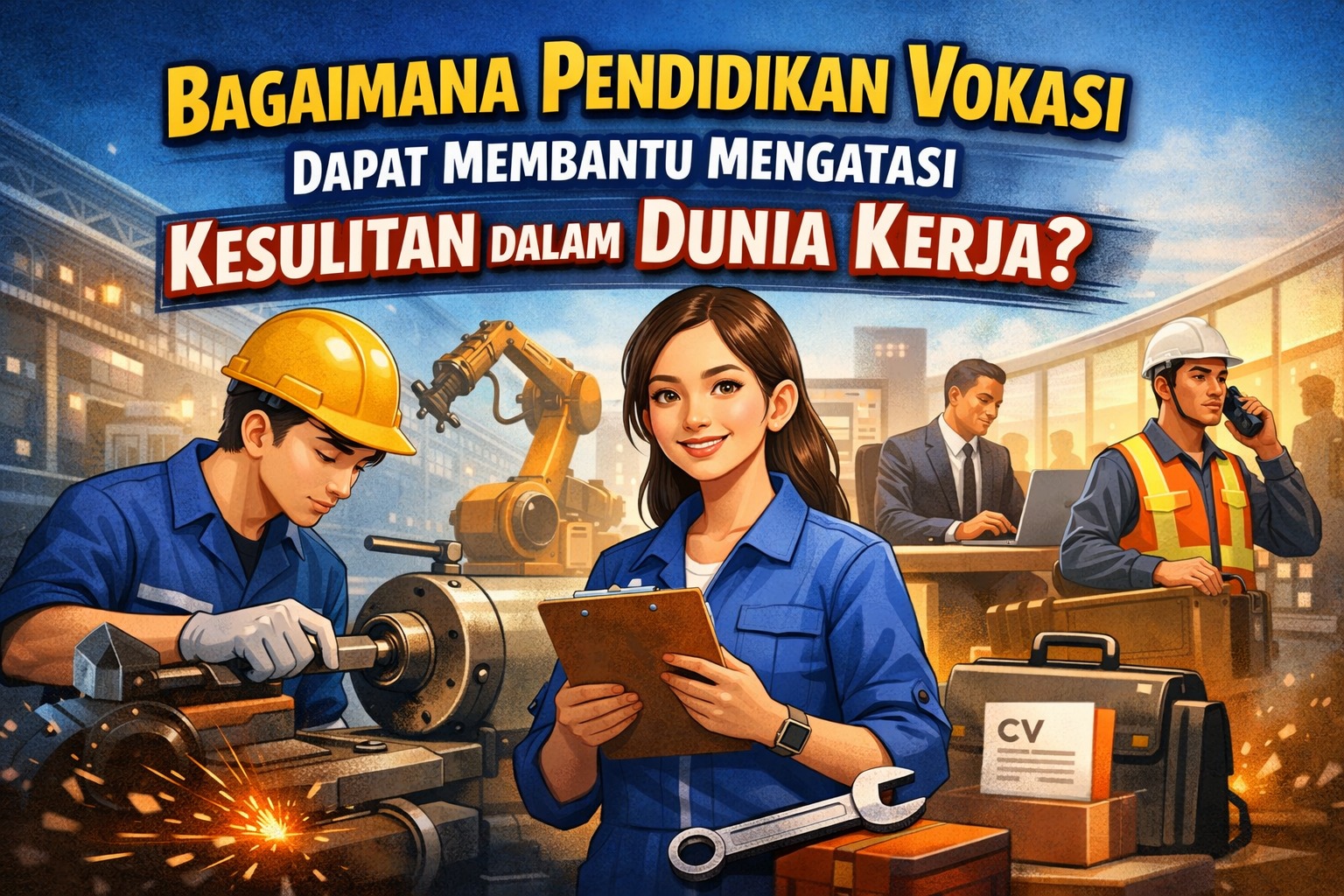 Bagaimana Pendidikan Vokasi Dapat Membantu Mengatasi Kesulitan dalam Dunia Kerja?