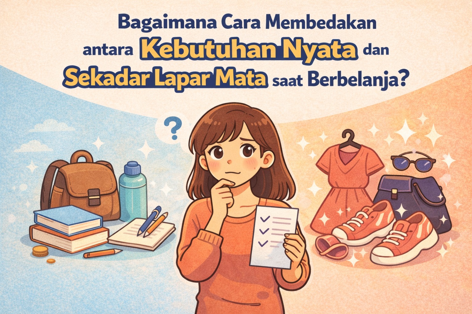 Bagaimana Cara Membedakan antara Kebutuhan Nyata dan Sekadar Lapar Mata Saat Berbelanja?