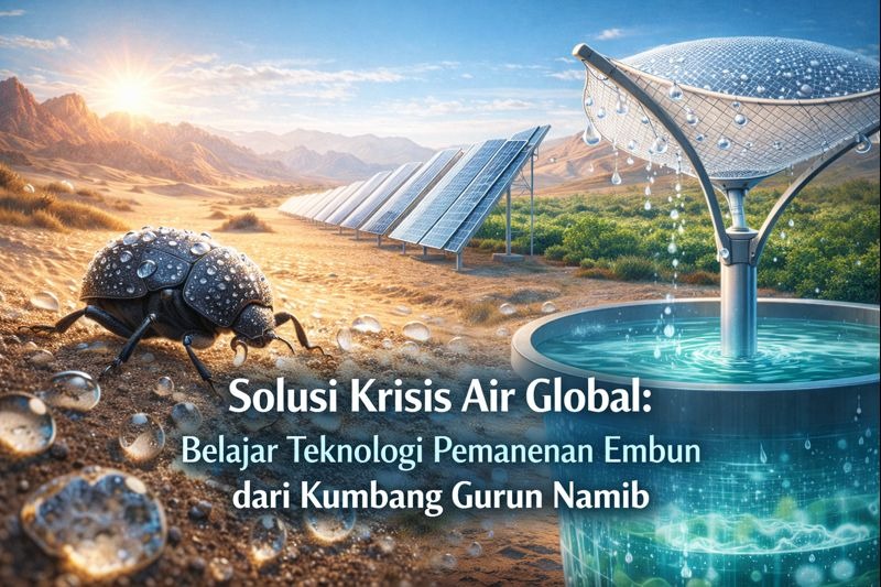 Solusi Krisis Air Global: Belajar Teknologi Pemanenan Embun dari Kumbang Gurun Namib