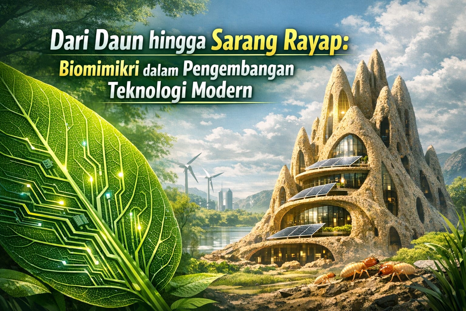 Dari Daun hingga Sarang Rayap: Biomimikri dalam Pengembangan Teknologi Modern