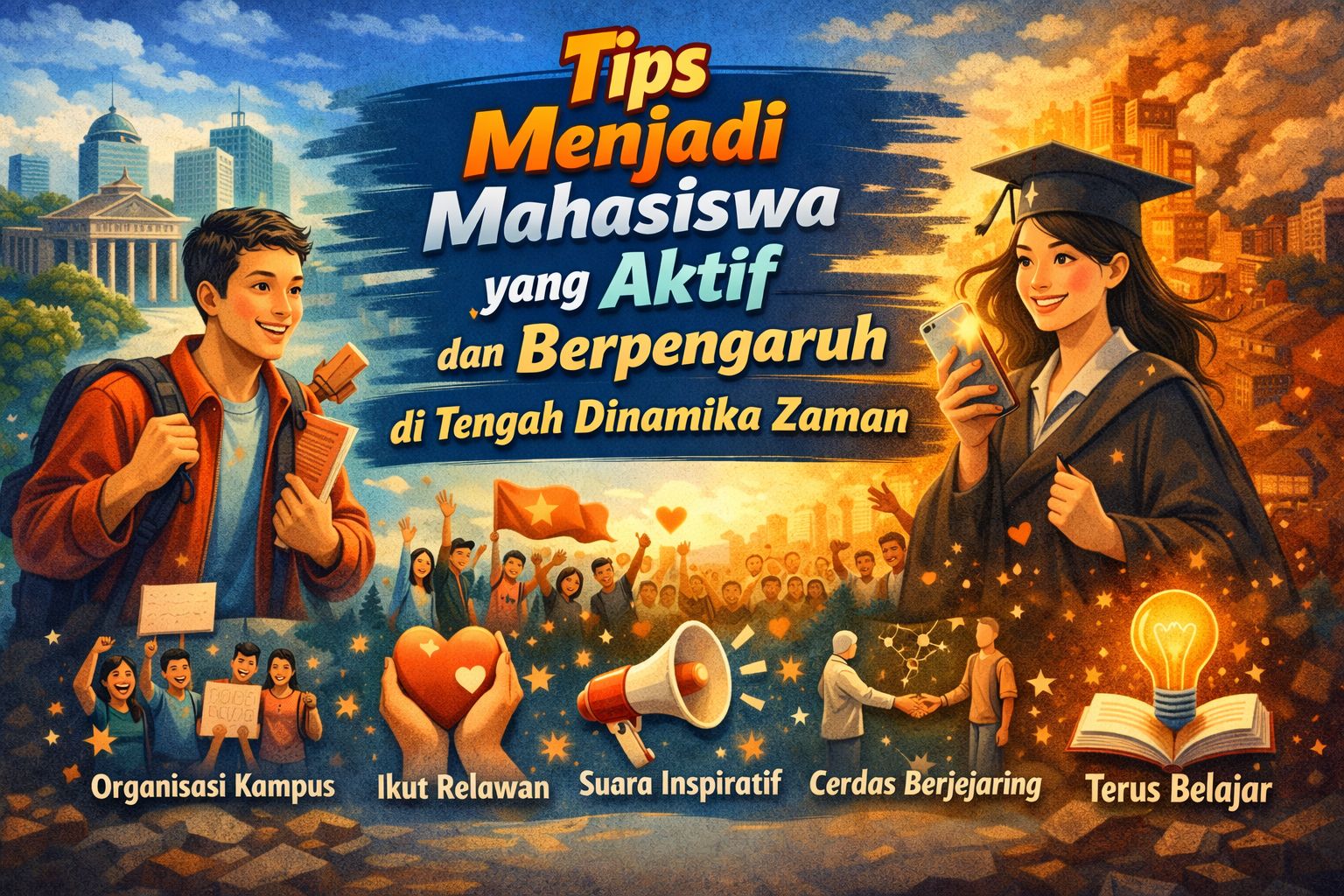 Tips Menjadi Mahasiswa Aktif dan Berpengaruh sebagai Agen Perubahan di Tengah Dinamika Zaman