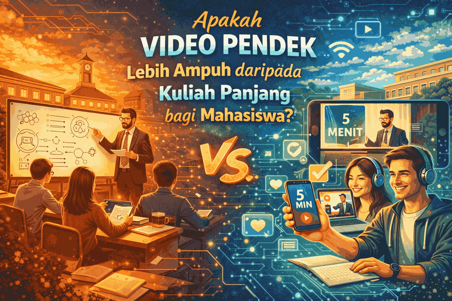 Apakah Video Pendek Lebih Ampuh daripada Kuliah Panjang bagi Mahasiswa?