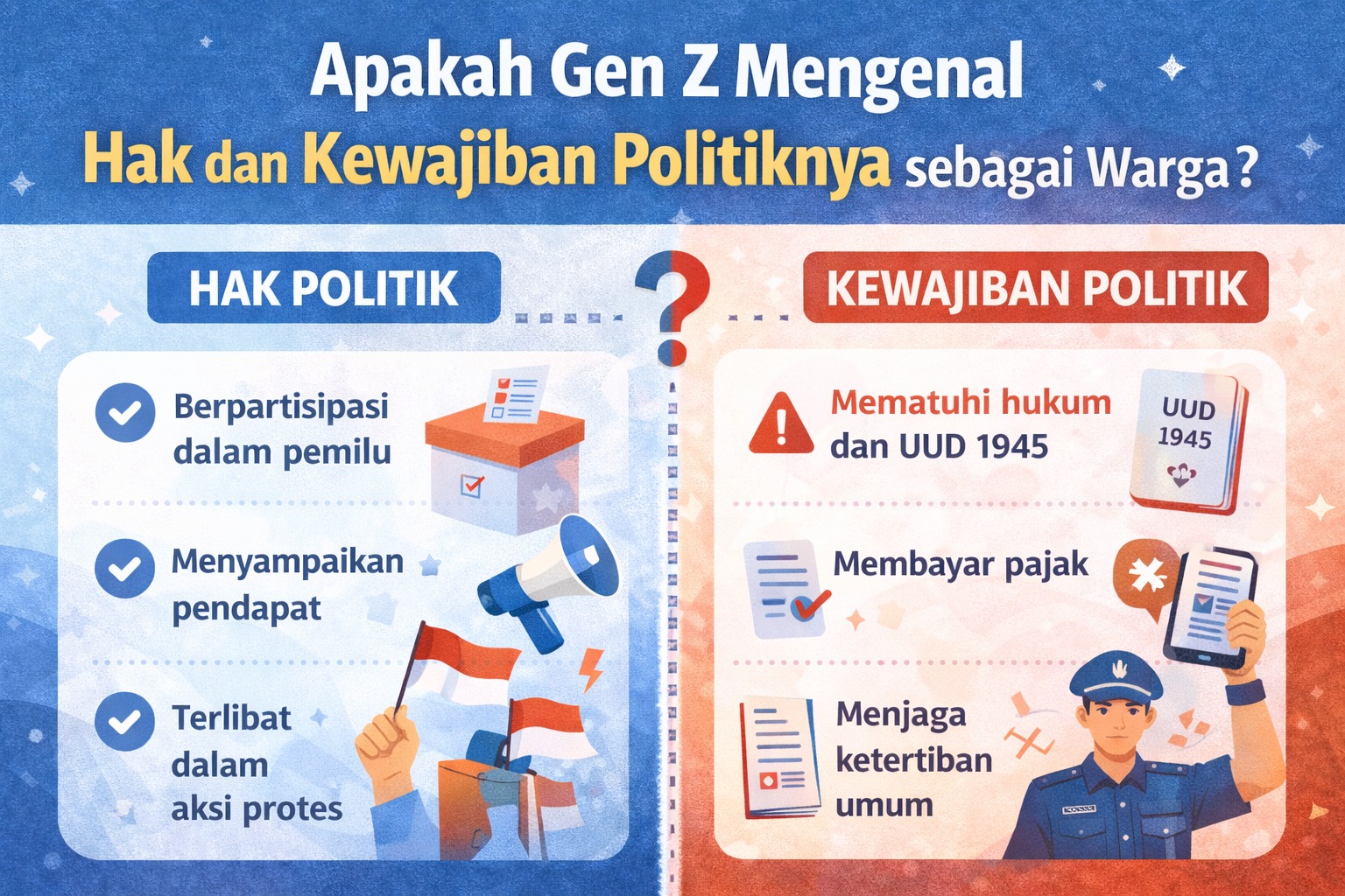 Apakah Gen Z Mengenal Hak dan Kewajiban Politiknya sebagai Warga Negara?