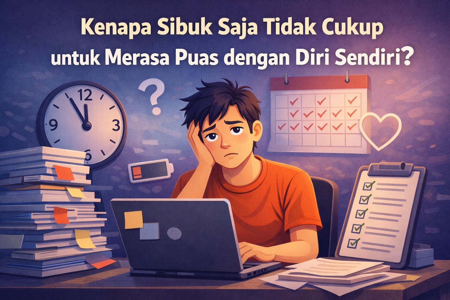 Kenapa Sibuk Saja Tidak Cukup untuk Merasa Puas dengan Diri Sendiri?