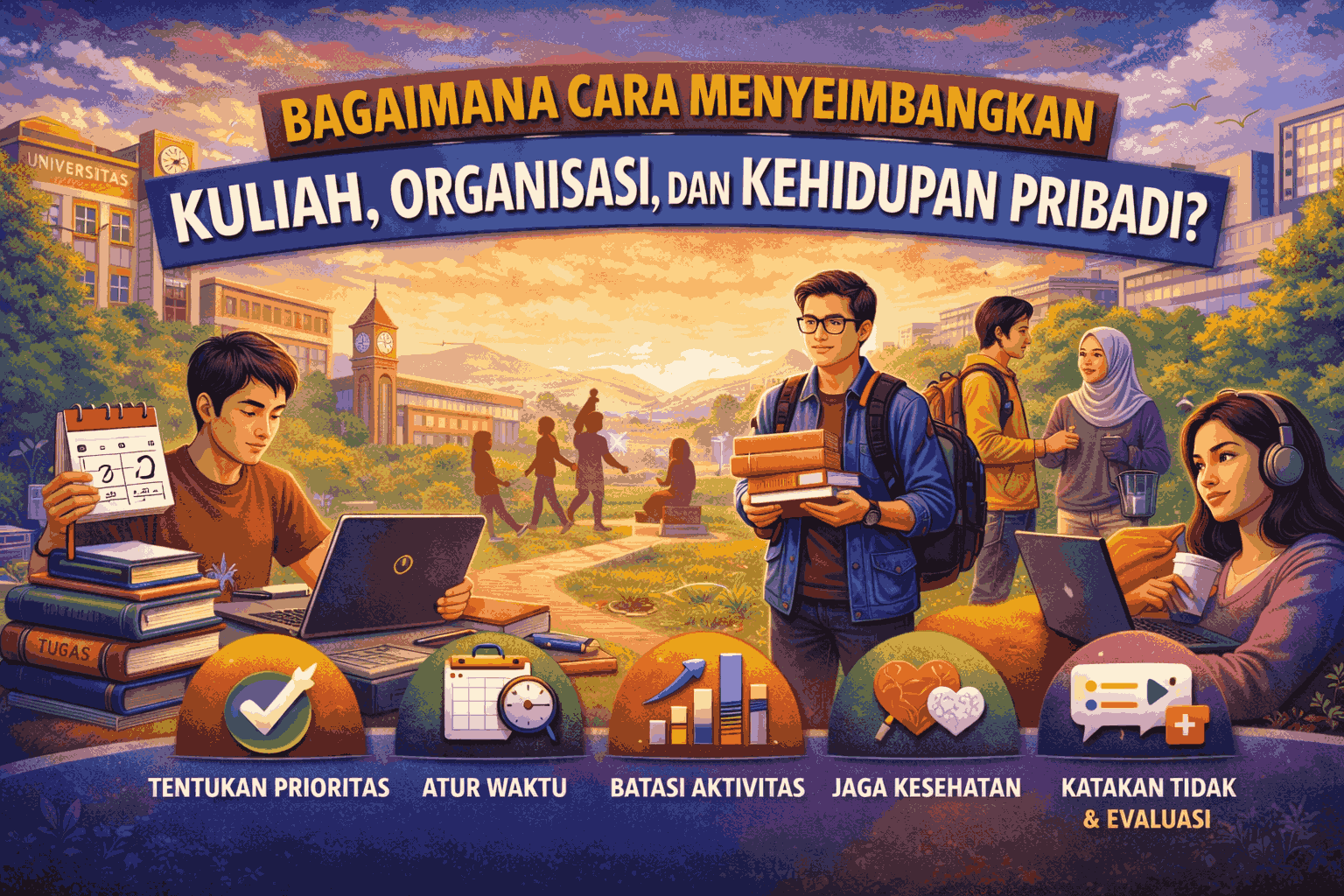 Bagaimana Cara Menyeimbangkan Kuliah, Organisasi, dan Kehidupan Pribadi?