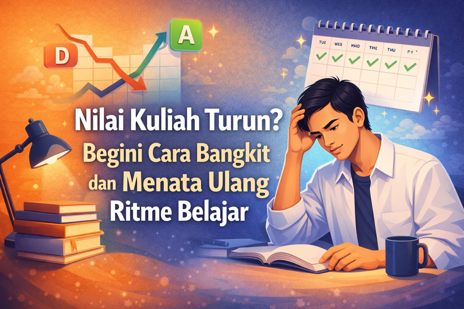 Nilai Kuliah Turun? Begini Cara Bangkit dan Menata Ulang Ritme Belajar