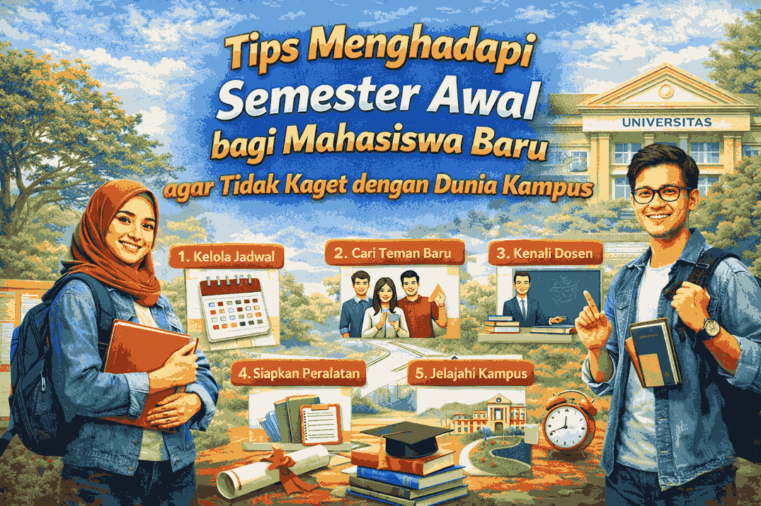 Tips Menghadapi Semester Awal bagi Mahasiswa Baru agar Tidak Kaget dengan Dunia Kampus