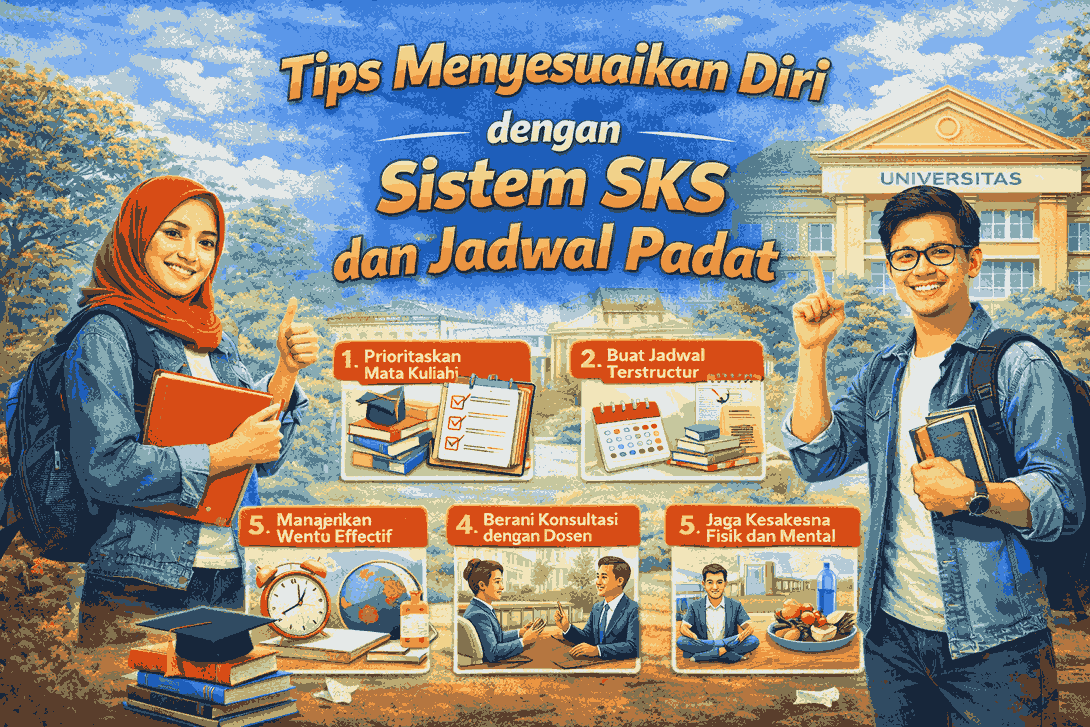 Tips Menyesuaikan Diri dengan Sistem SKS dan Jadwal Padat