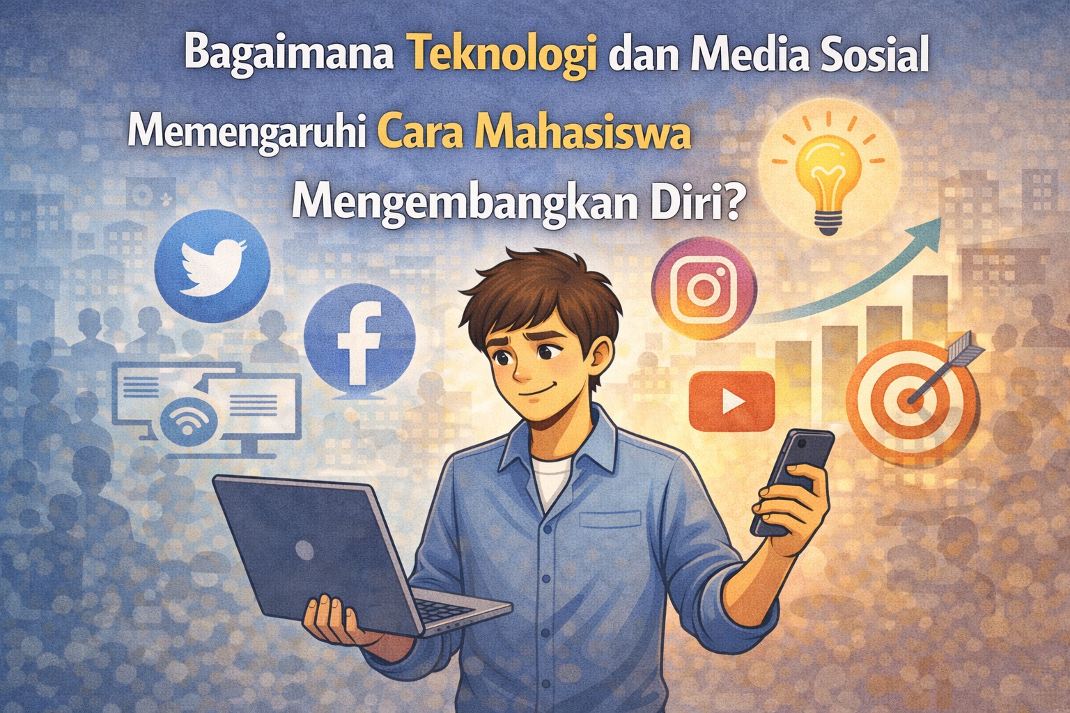 Bagaimana Teknologi dan Media Sosial Memengaruhi Cara Mahasiswa Mengembangkan Diri?