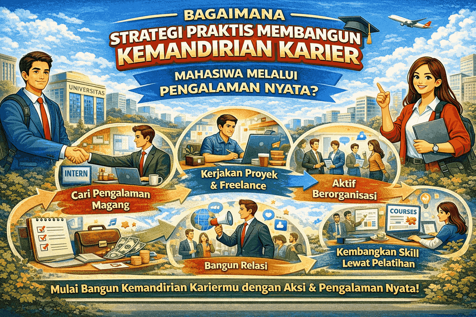 Bagaimana Strategi Praktis Membangun Kemandirian Karier Mahasiswa Melalui Pengalaman Nyata?