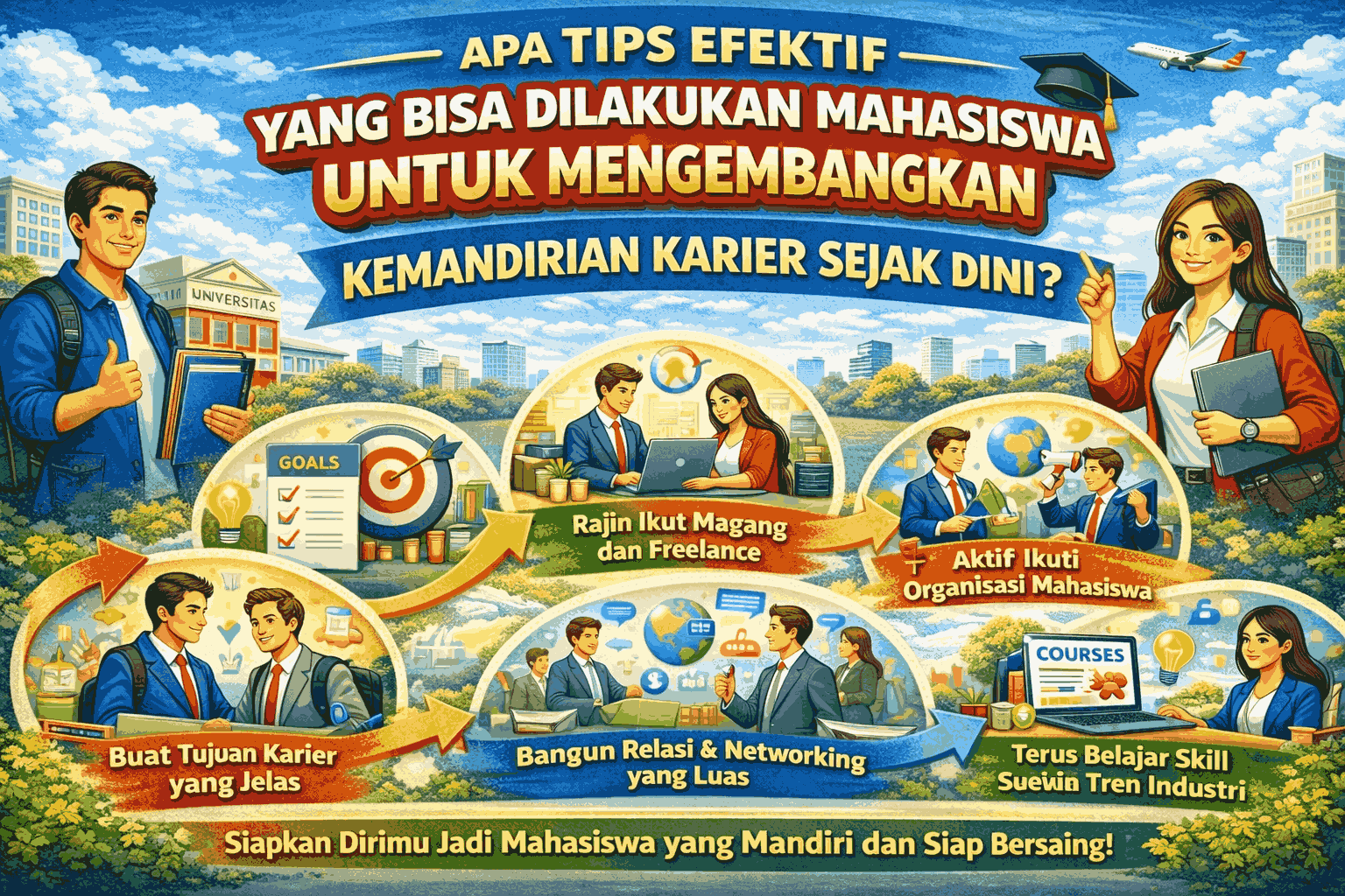Apa Tips Efektif yang Bisa Dilakukan Mahasiswa untuk Mengembangkan Kemandirian Karier Sejak Dini?