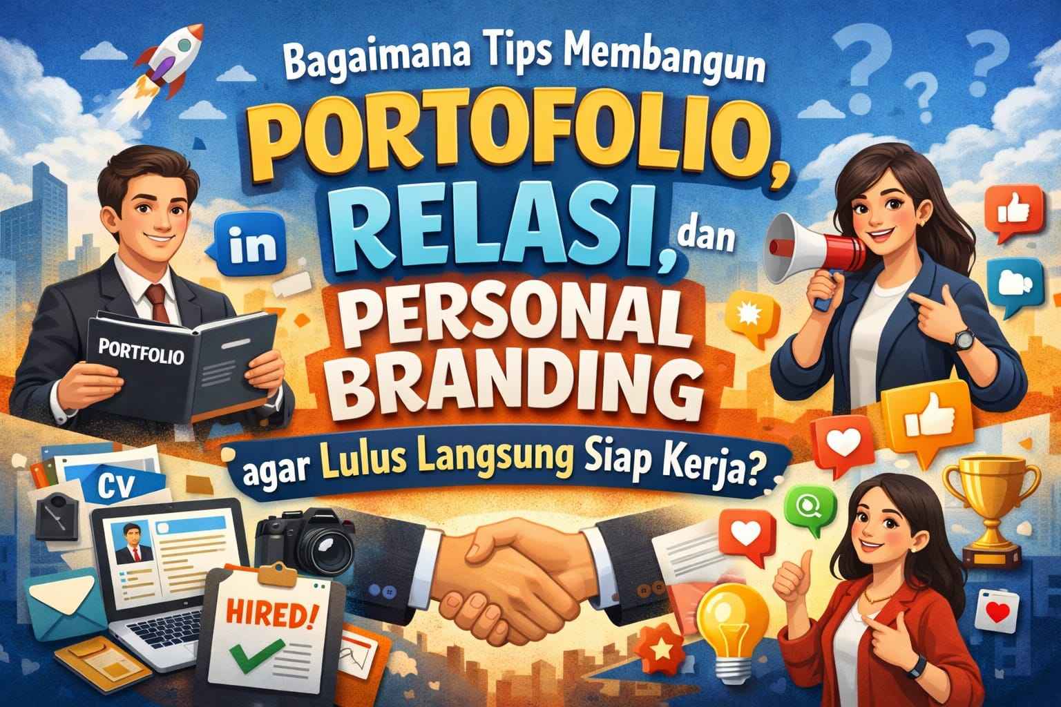 Bagaimana Tips Membangun Portofolio, Relasi, dan Personal Branding agar Lulus Langsung Siap Kerja?
