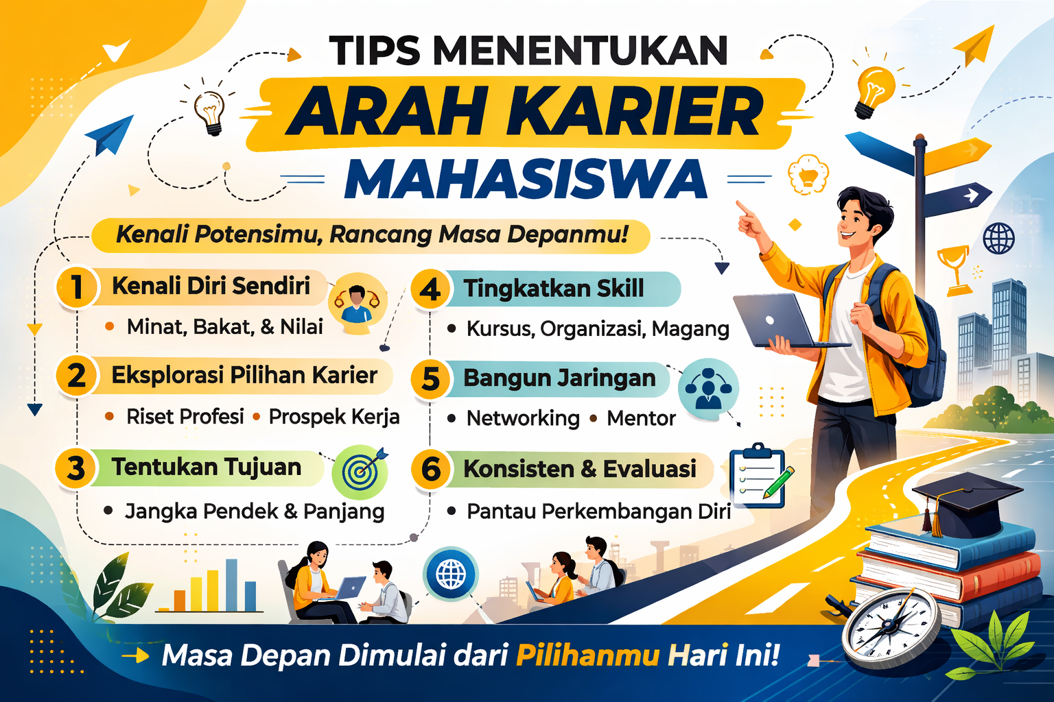 Bagaimana Tips Menentukan Arah Karier Mahasiswa?