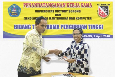 KERJA SAMA STEKOM, STMIK PROVISI DAN UNIVERSITAS VICTORY SORONG PAPUA