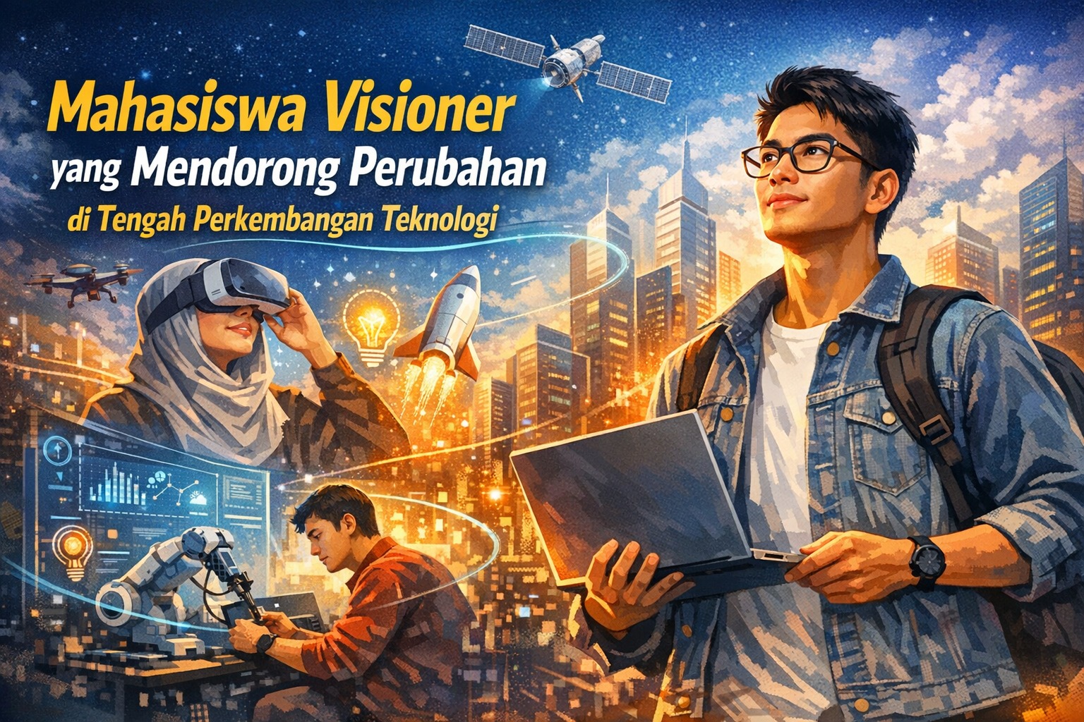 Mahasiswa Visioner yang Mendorong Perubahan di Tengah Perkembangan Teknologi