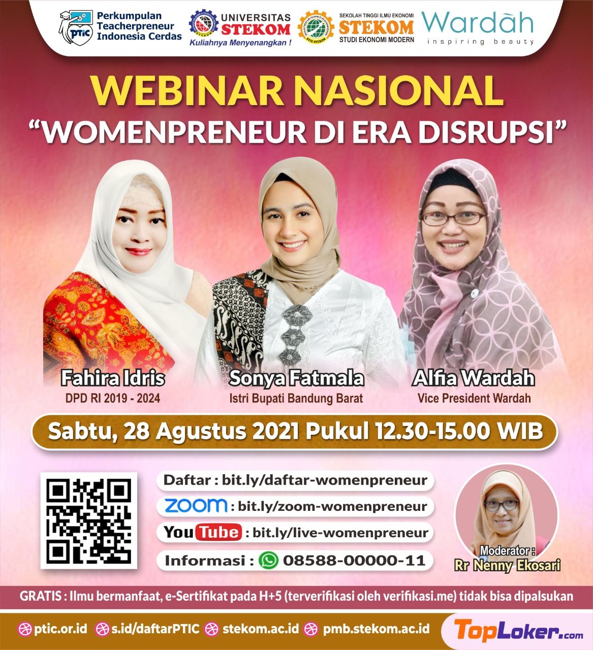 WEBINAR NASIONAL : WOMENPRENEUR DI ERA DISRUPSI