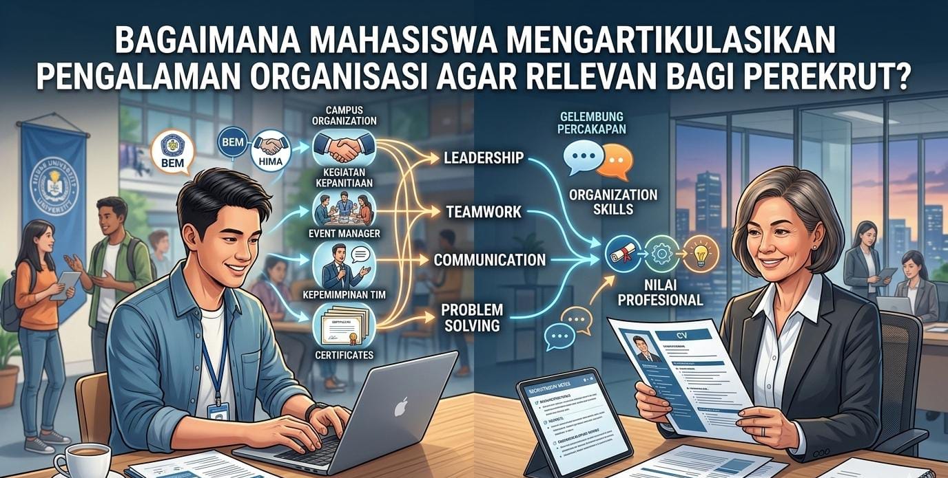 Bagaimana Mahasiswa Mengartikulasikan Pengalaman Organisasi Agar Relevan bagi Perekrut?