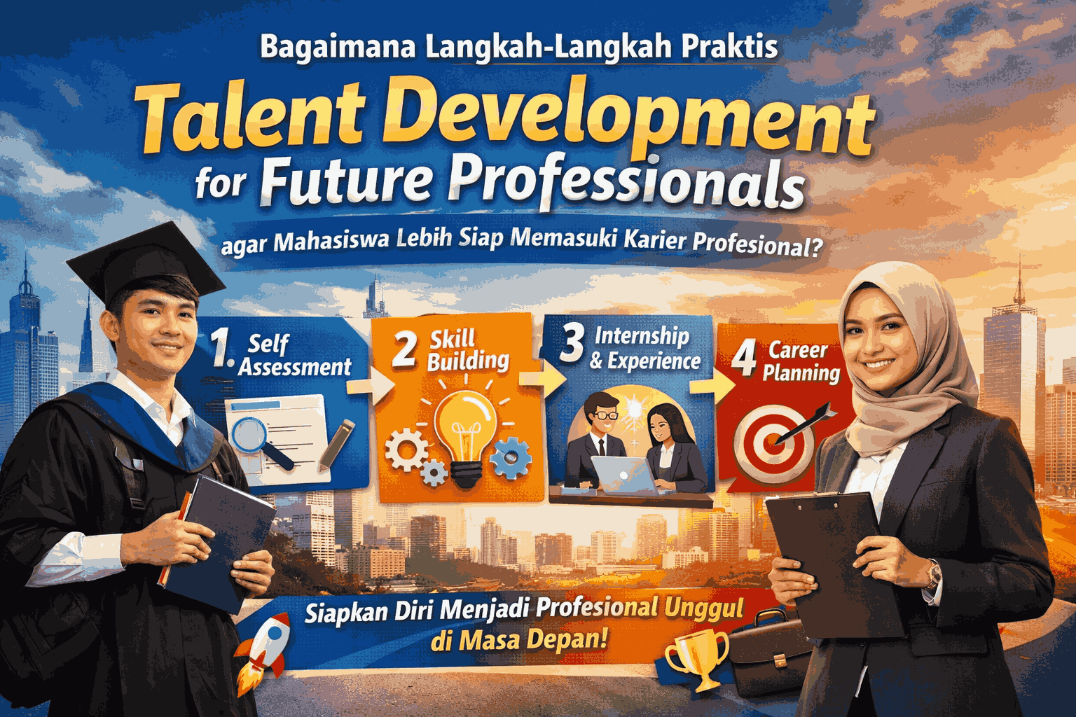 Bagaimana Langkah-Langkah Praktis Talent Development for Future Professionals agar Mahasiswa Lebih Siap Memasuki Karier Profesional?