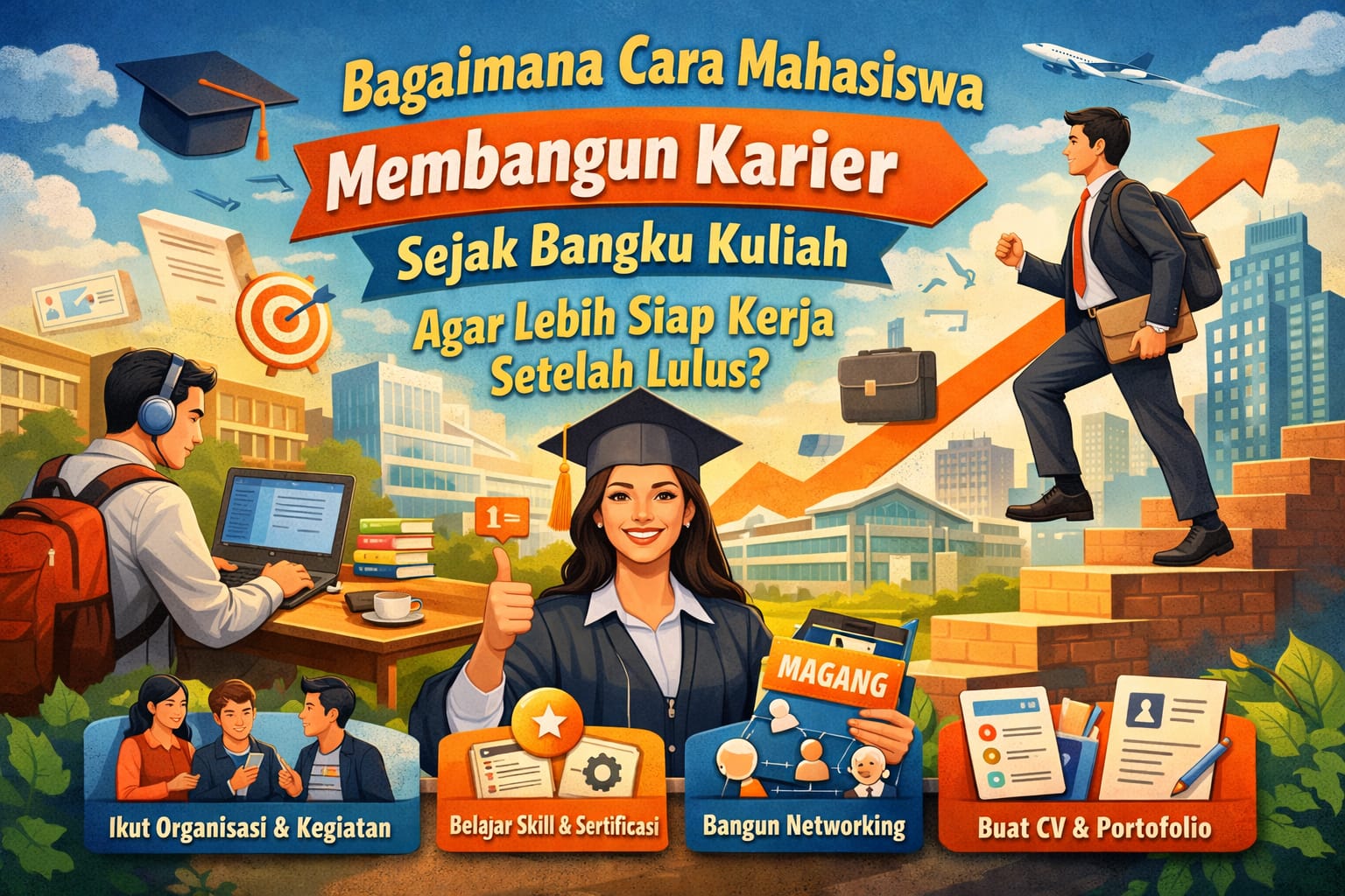 Bagaimana Cara Mahasiswa Membangun Karier Sejak Bangku Kuliah Agar Lebih Siap Kerja Setelah Lulus?