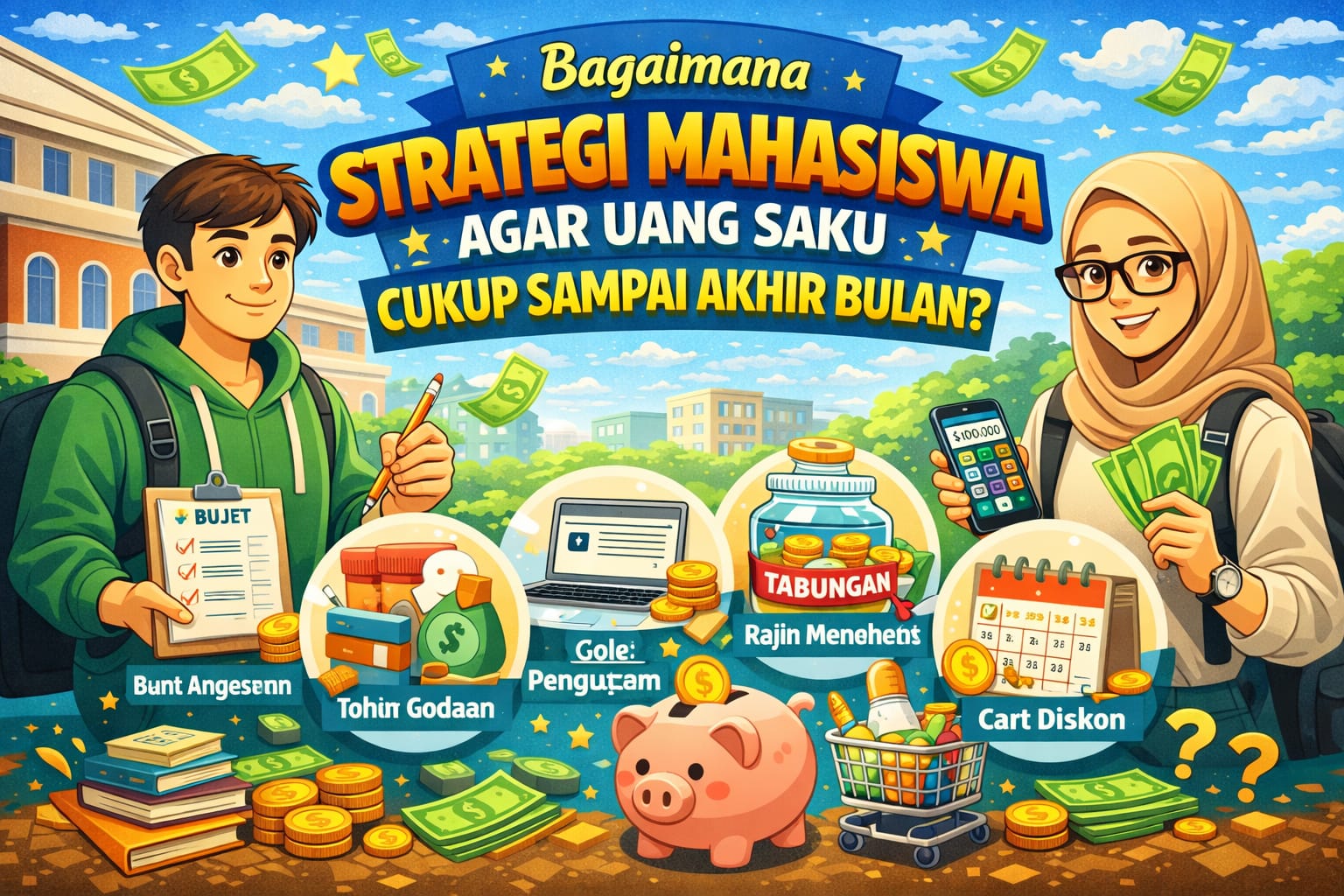 Bagaimana Strategi Mahasiswa Agar Uang Saku Cukup Sampai Akhir Bulan?