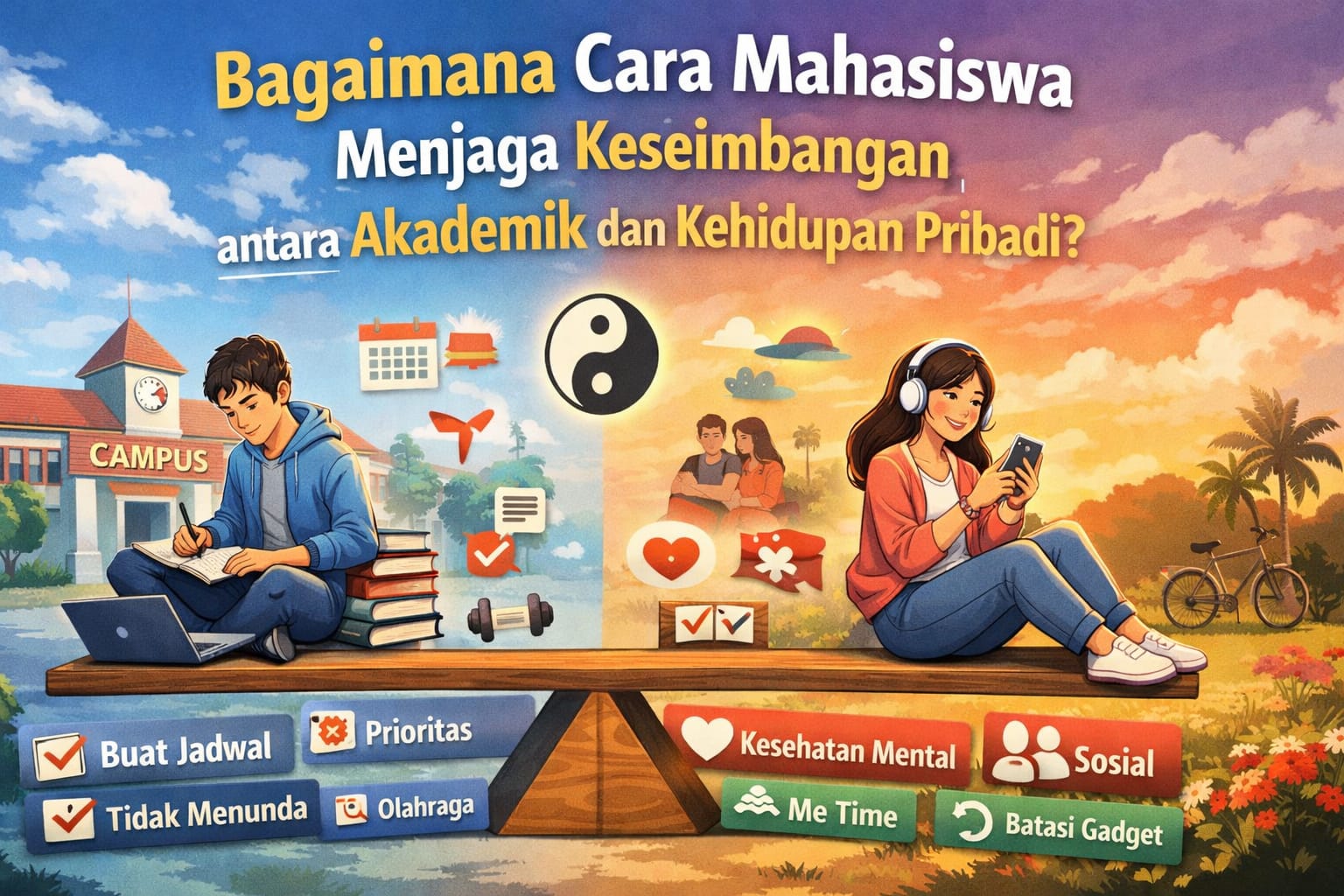 Bagaimana Cara Mahasiswa Menjaga Keseimbangan antara Akademik dan Kehidupan Pribadi?