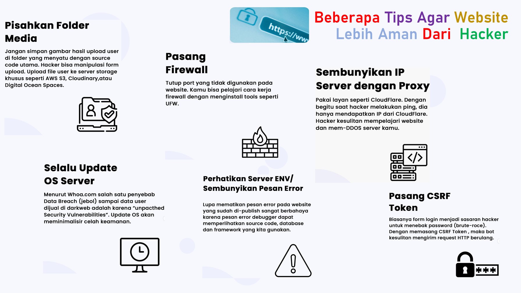 Beberapa Tips Agar Website Lebih Aman Dari  Hacker