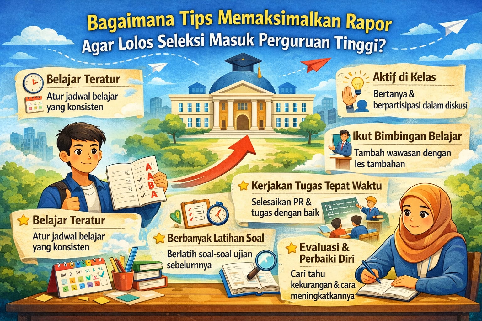 Bagaimana Tips Memaksimalkan Rapor Agar Lolos Seleksi Masuk Perguruan Tinggi?
