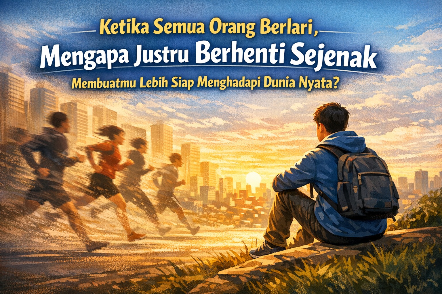 Ketika Semua Orang Berlari, Mengapa Justru Berhenti Sejenak Membuatmu Lebih Siap Menghadapi Dunia Nyata?
