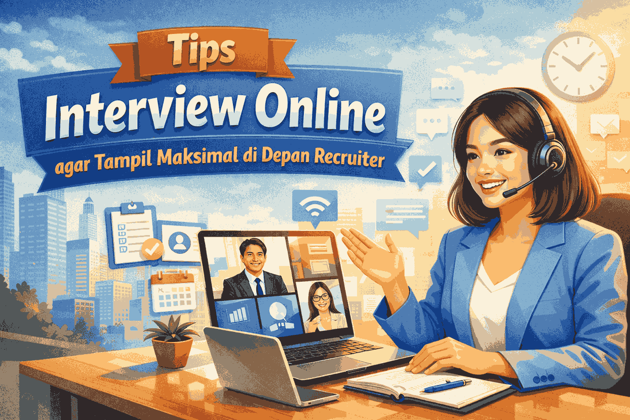 Tips Interview Online agar Tampil Maksimal di Depan Recruiter
