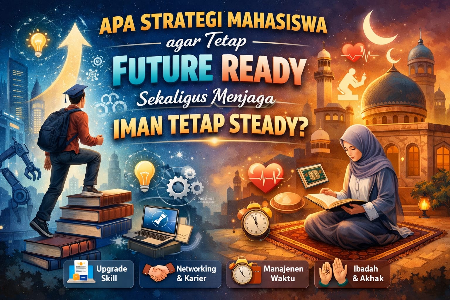 Apa Strategi Mahasiswa agar Tetap Future Ready Sekaligus Menjaga Iman Tetap Steady?