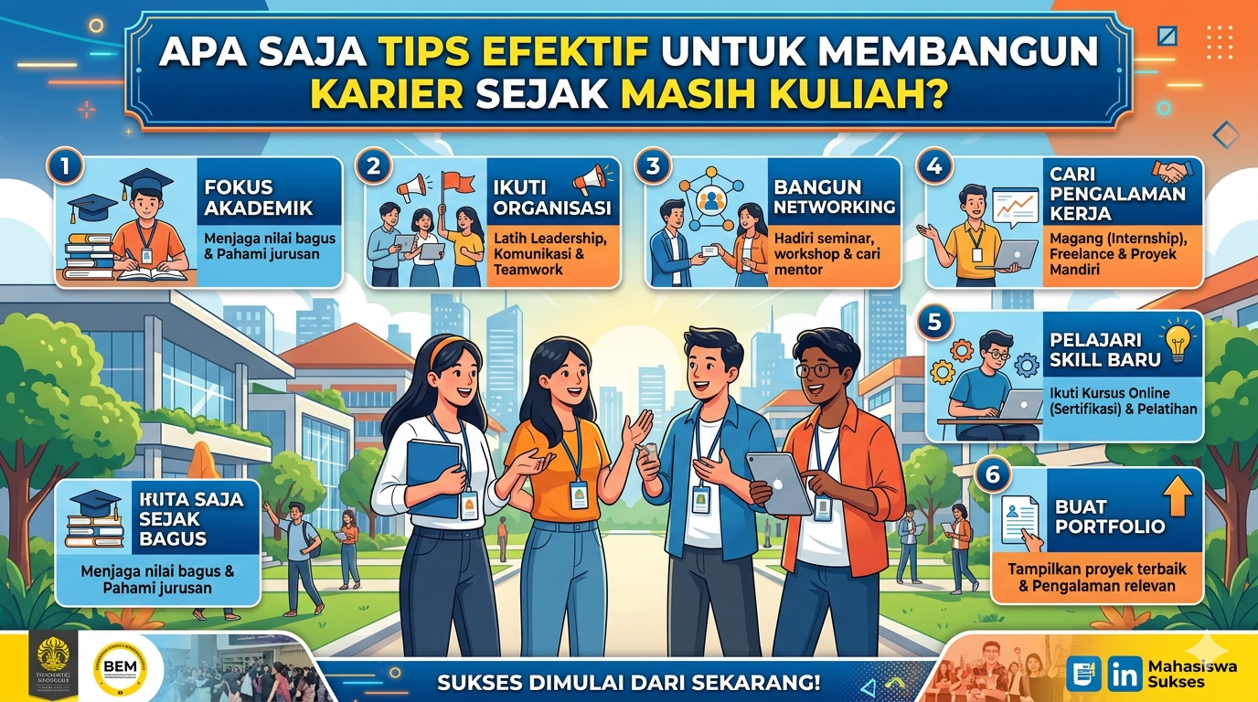 Apa Saja Tips Efektif untuk Membangun Karier Sejak Masih Kuliah?