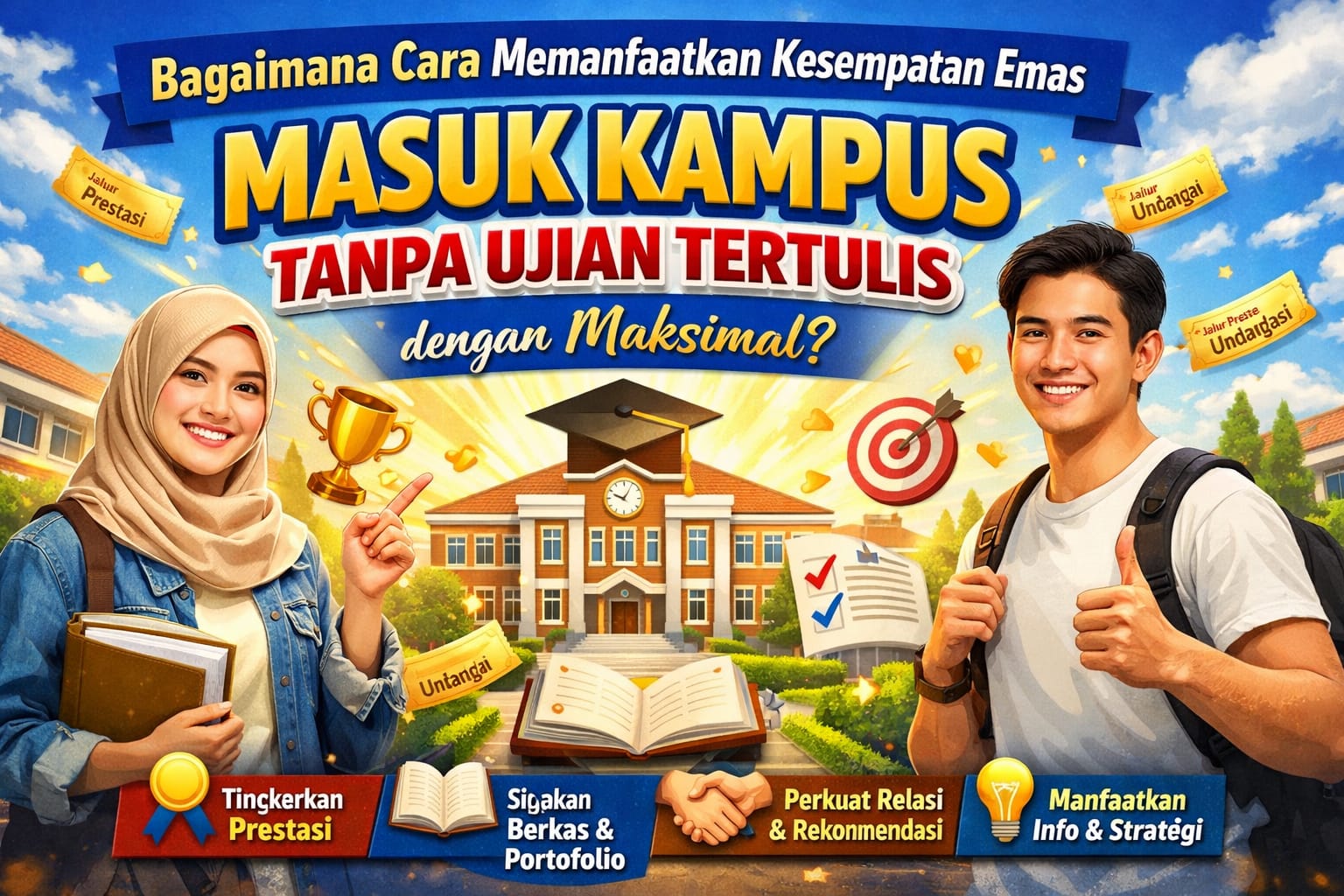 Bagaimana Cara Memanfaatkan Kesempatan Emas Masuk Kampus Tanpa Ujian Tertulis Dengan Maksimal?