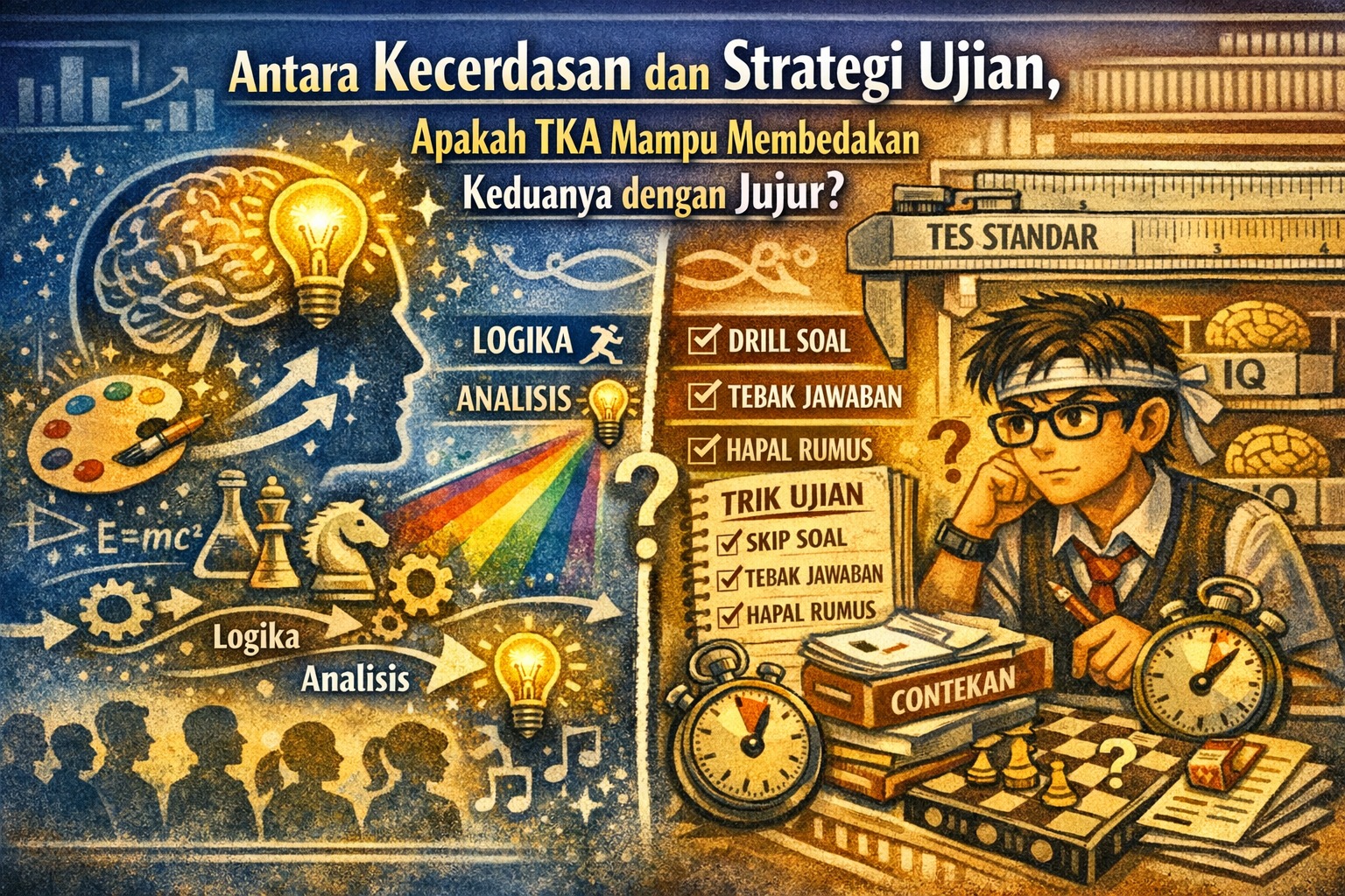 Antara kecerdasan dan strategi ujian, apakah TKA mampu membedakan keduanya dengan jujur?