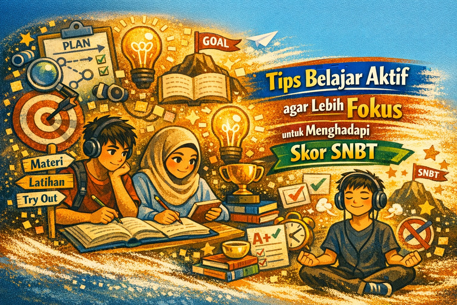 Tips Belajar Aktif agar Lebih Fokus Menghadapi SNBT