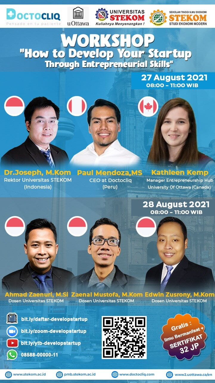 International Workshop &ldquo;How to develop your startup through entrepreneurial skills&rdquo; with Peruvian professionals and Canadian academics