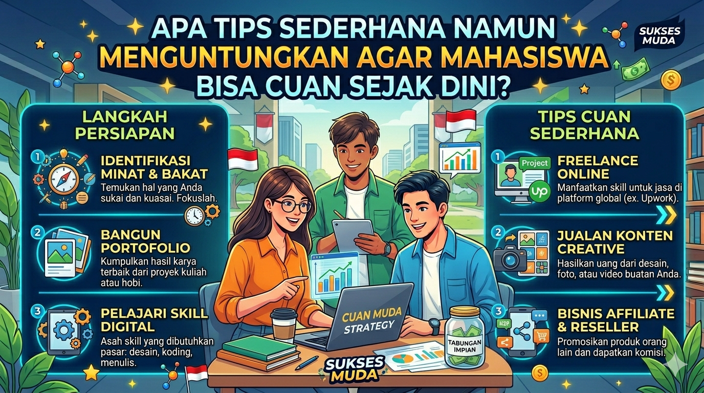 Apa Tips Sederhana namun Menguntungkan agar Mahasiswa Bisa Cuan Sejak Dini?