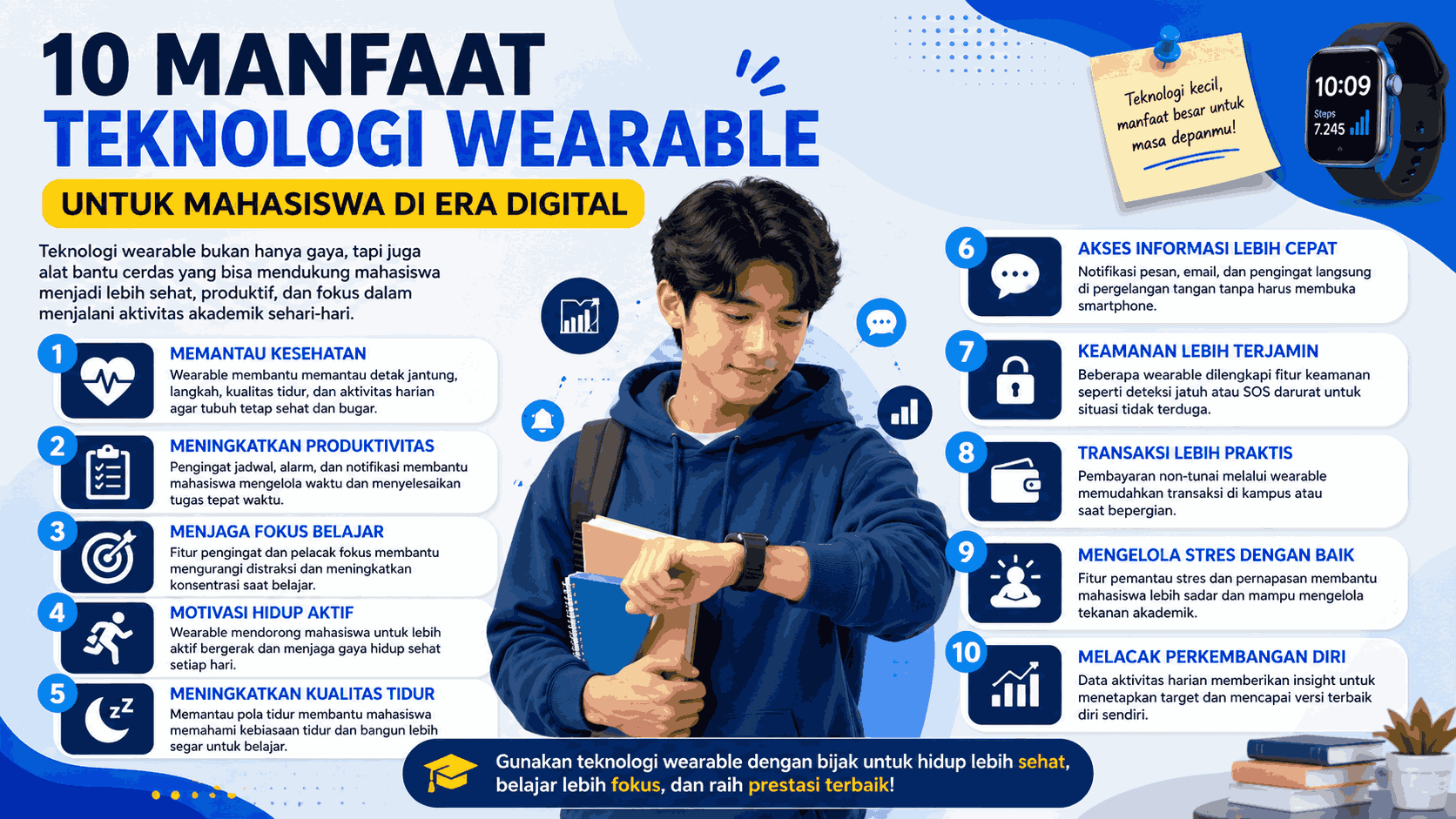 10 Manfaat Teknologi Wearable untuk Mahasiswa di Era Digital
