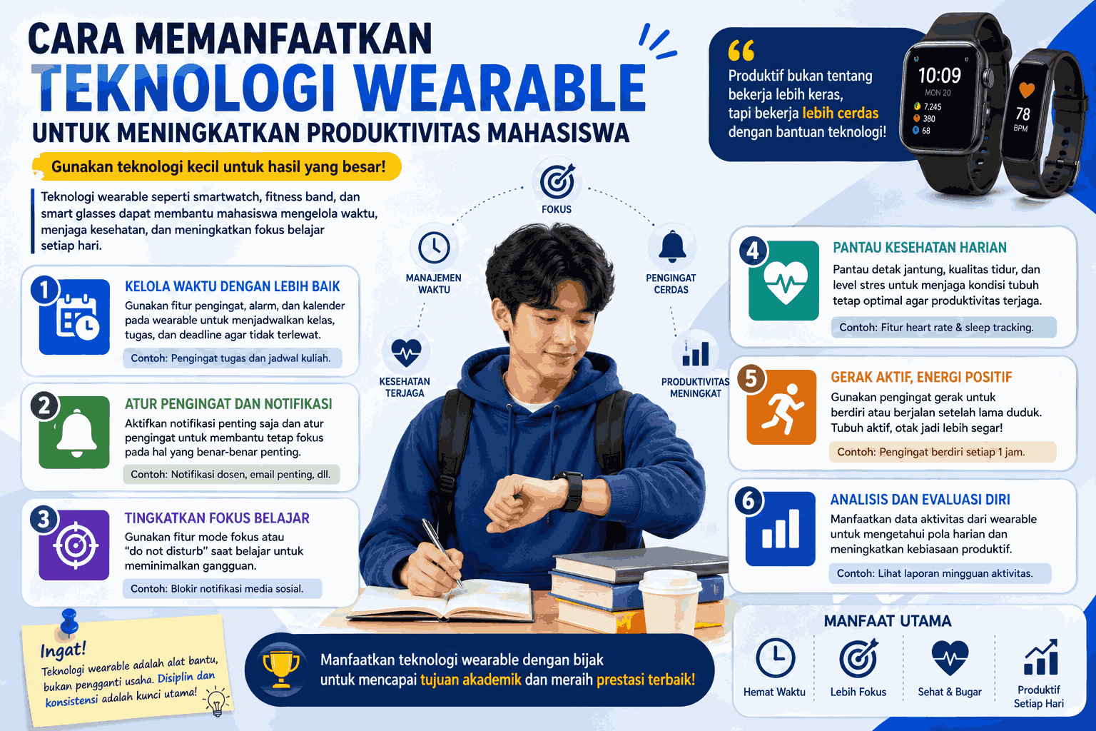 Cara Memanfaatkan Teknologi Wearable untuk Meningkatkan Produktivitas Mahasiswa