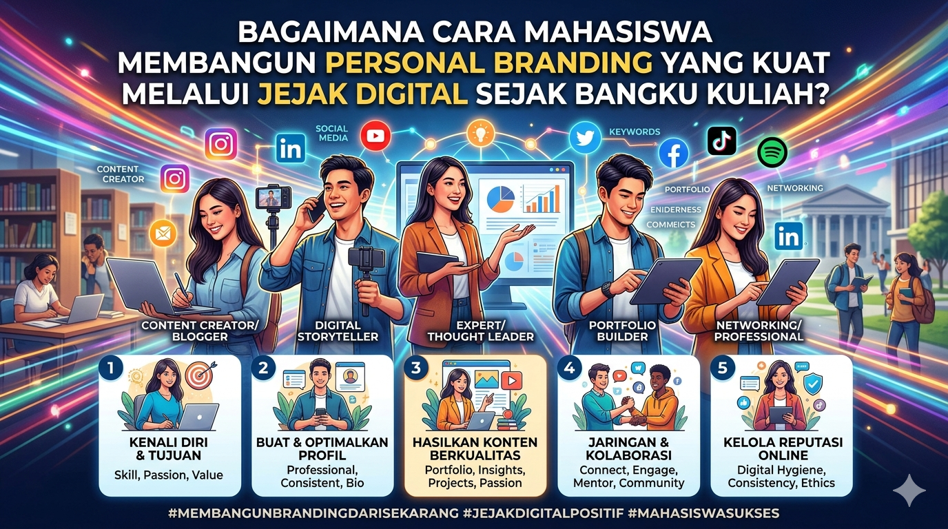 Bagaimana Cara Mahasiswa Membangun Personal Branding yang Kuat Melalui Jejak Digital Sejak Bangku Kuliah?