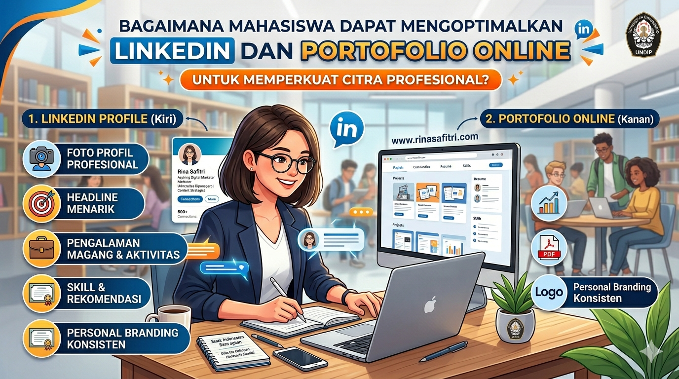 Bagaimana Mahasiswa Dapat Mengoptimalkan LinkedIn dan Portofolio Online untuk Memperkuat Citra Profesional?