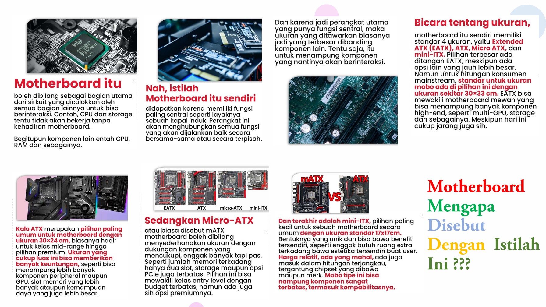 Motherboard  Mengapa Disebut Dengan  Istilah Ini ???
