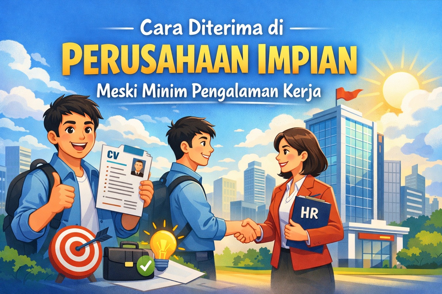 Cara Diterima di Perusahaan Impian Meski Minim Pengalaman Kerja