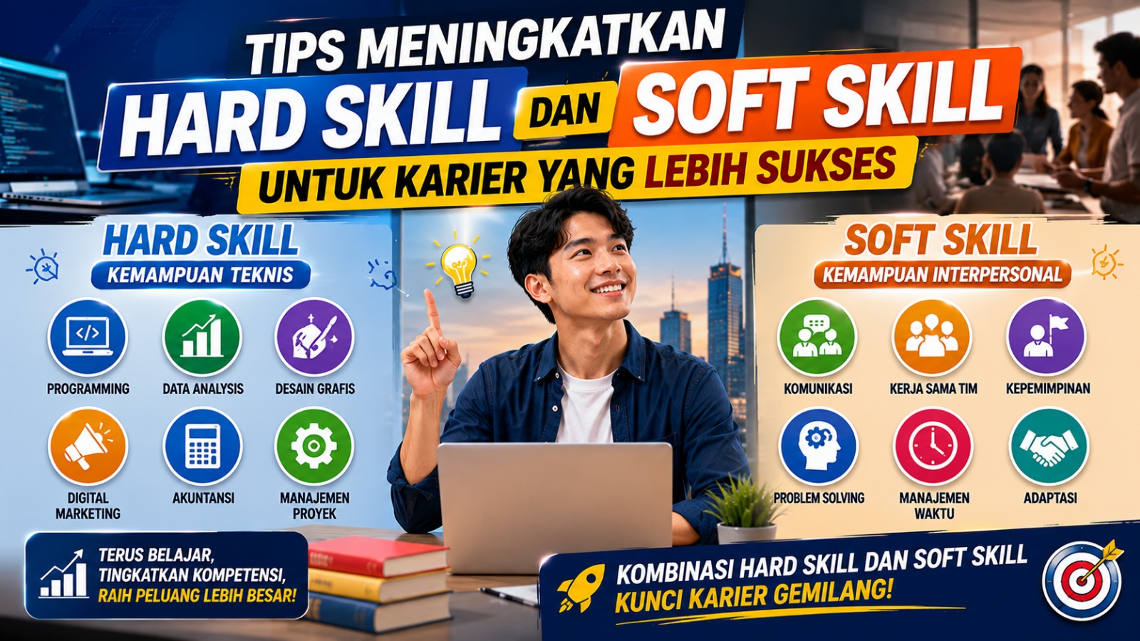 Tips Meningkatkan Hard Skill dan Soft Skill untuk Karier yang Lebih Sukses