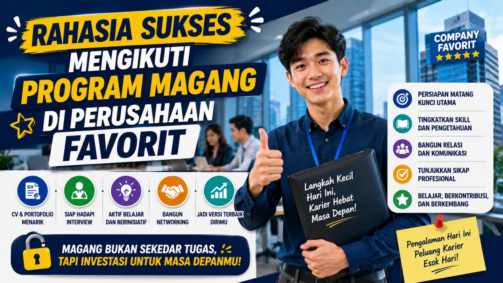 Rahasia Sukses Mengikuti Program Magang di Perusahaan Favorit