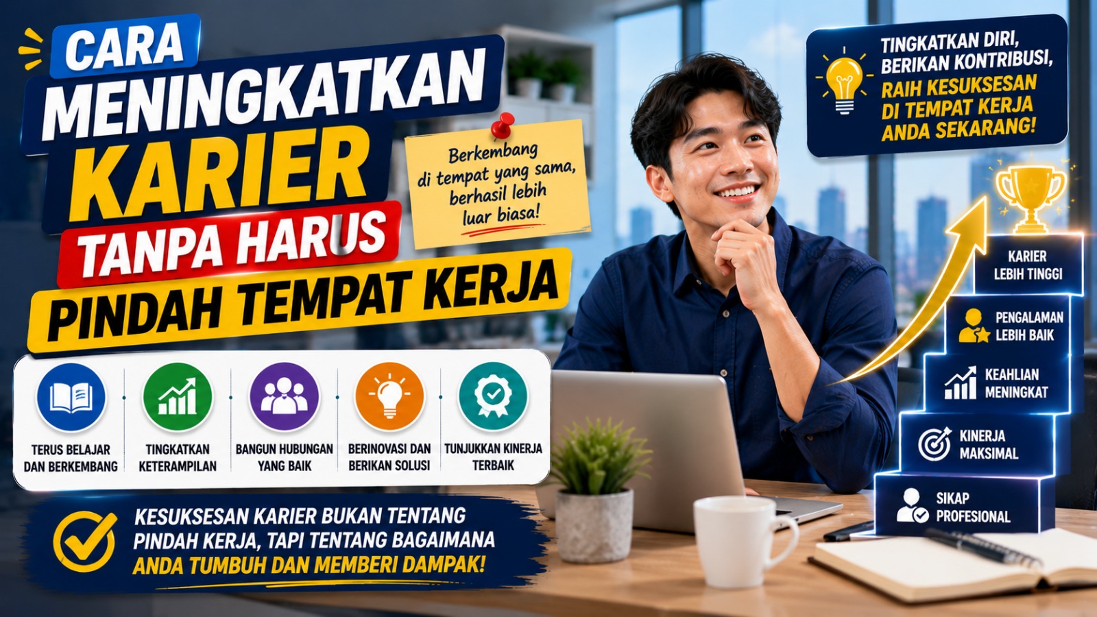 Cara Meningkatkan Karier Tanpa Harus Pindah Tempat Kerja