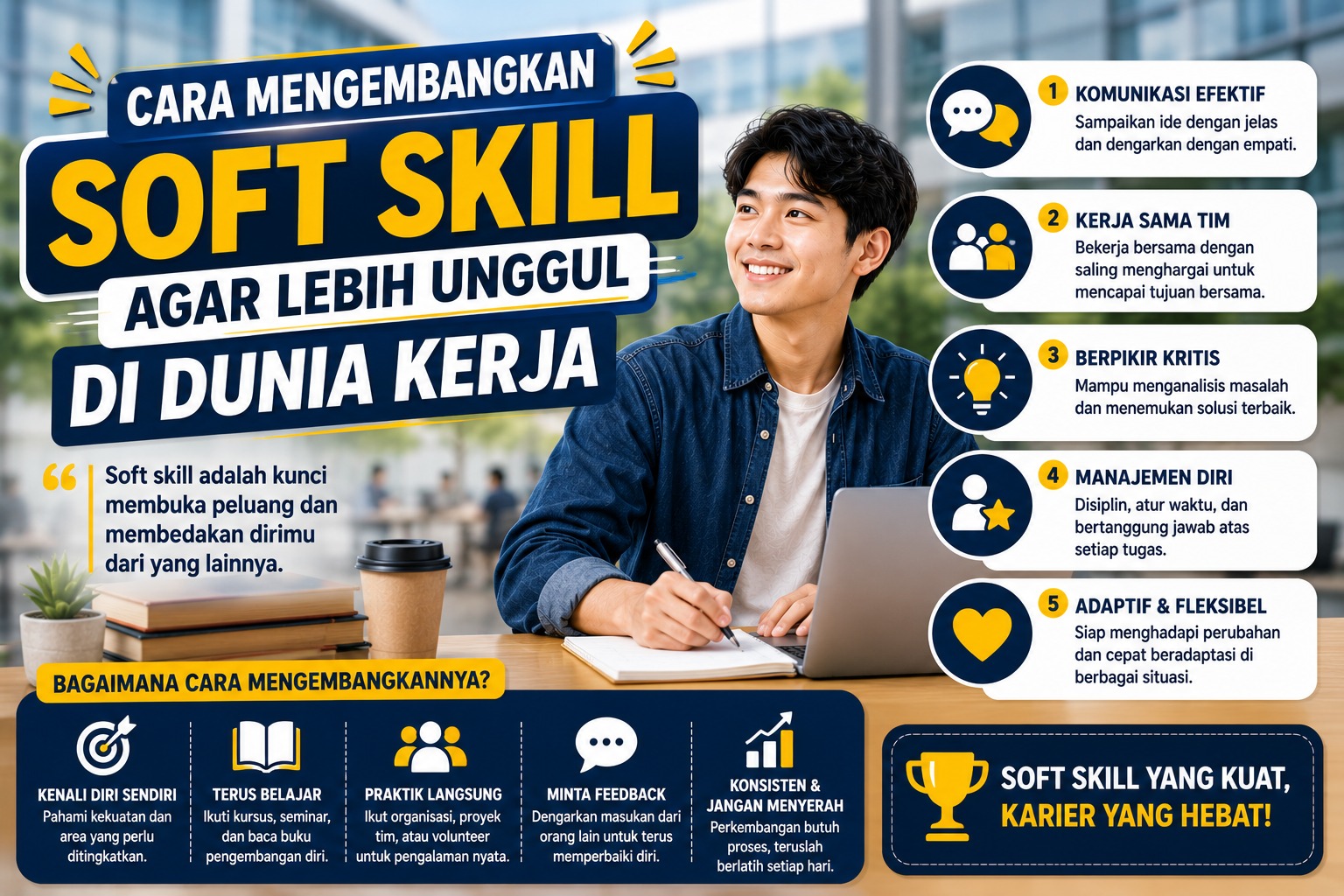 Cara Mengembangkan Soft Skill agar Lebih Unggul di Dunia Kerja